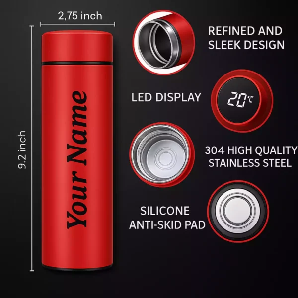 Custom Smart Bottle with Size and Feature Highlights