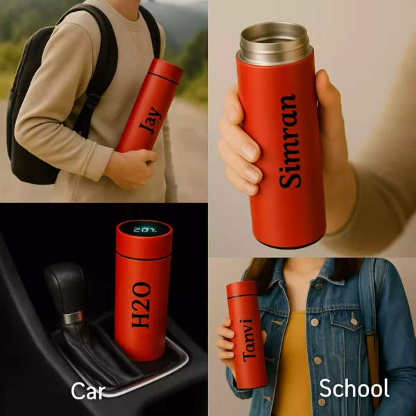 Red Smart Bottle for School Use
